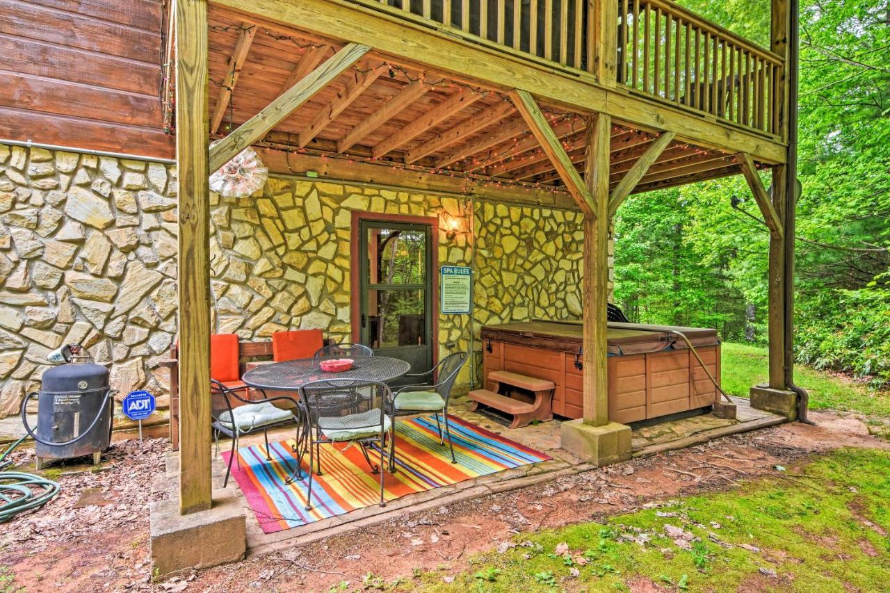 Bryson City Cabin With Hot Tub, Views And Pool Table! Esterno foto