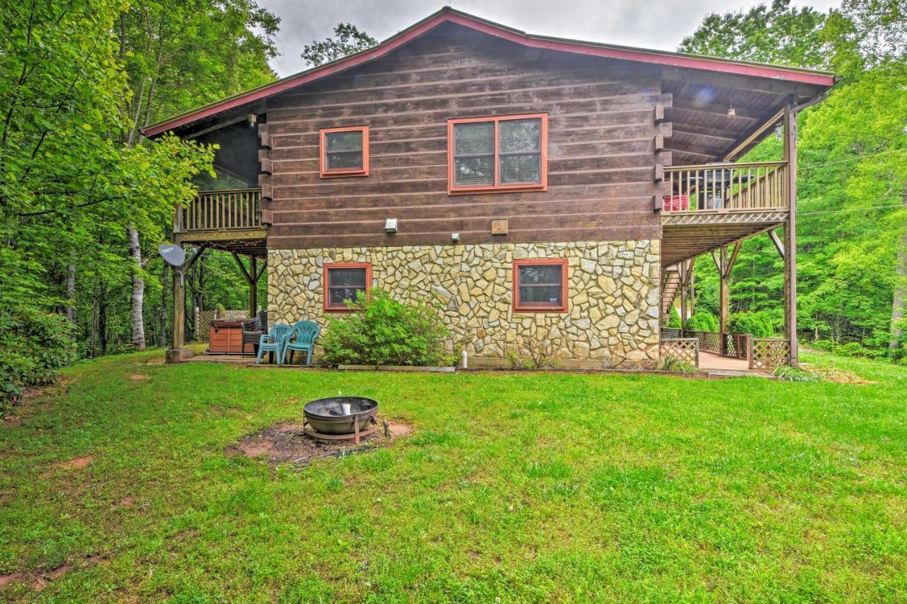 Bryson City Cabin With Hot Tub, Views And Pool Table! Esterno foto